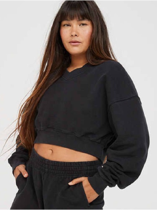 aerie Tops - Aerie Offline Cropped Sweatshirt
